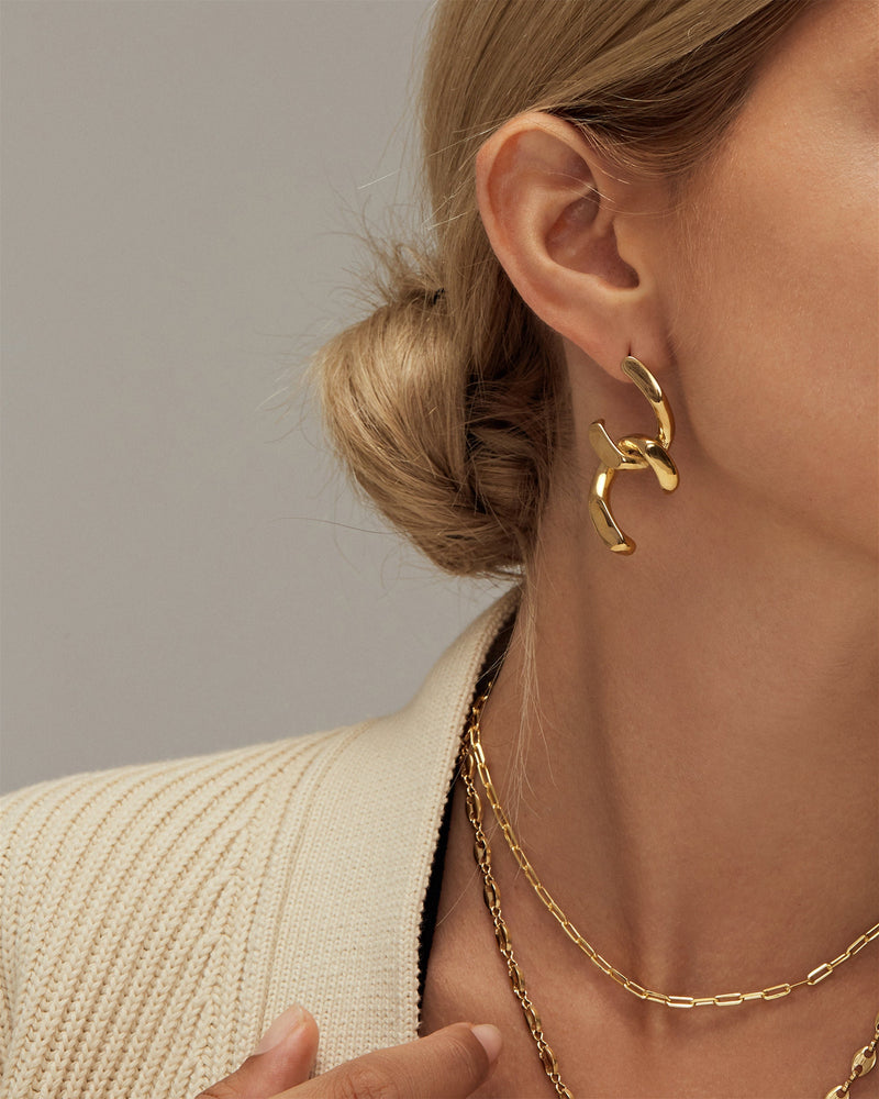 LEONOR LINK CHAIN EARRINGS