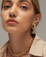 CHARLEY CUBIC PAVE HOOPS