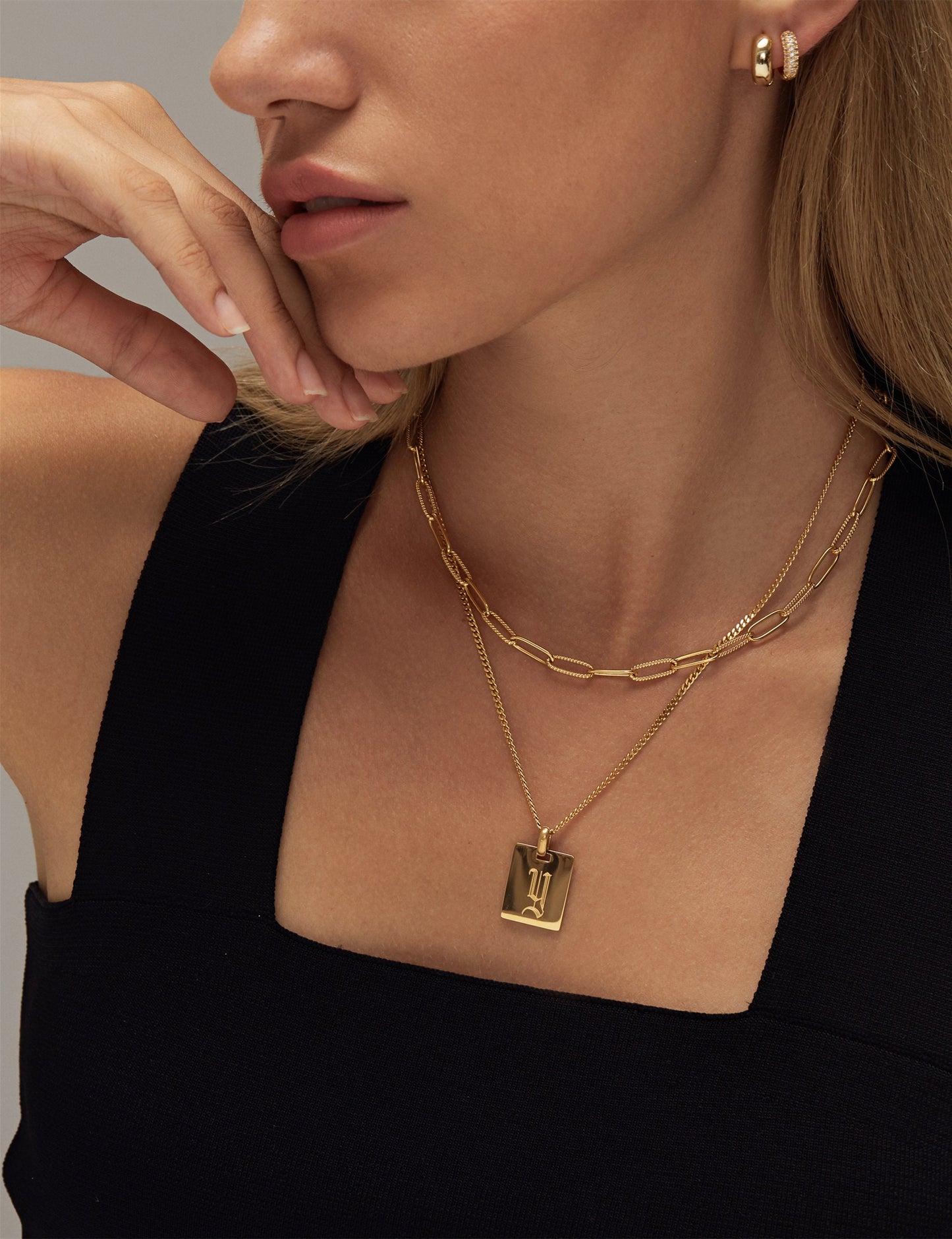 RHYLIE INITIAL NECKLACE