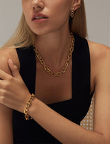 REIKO FACETED CABLE NECKLACE & BRACELET