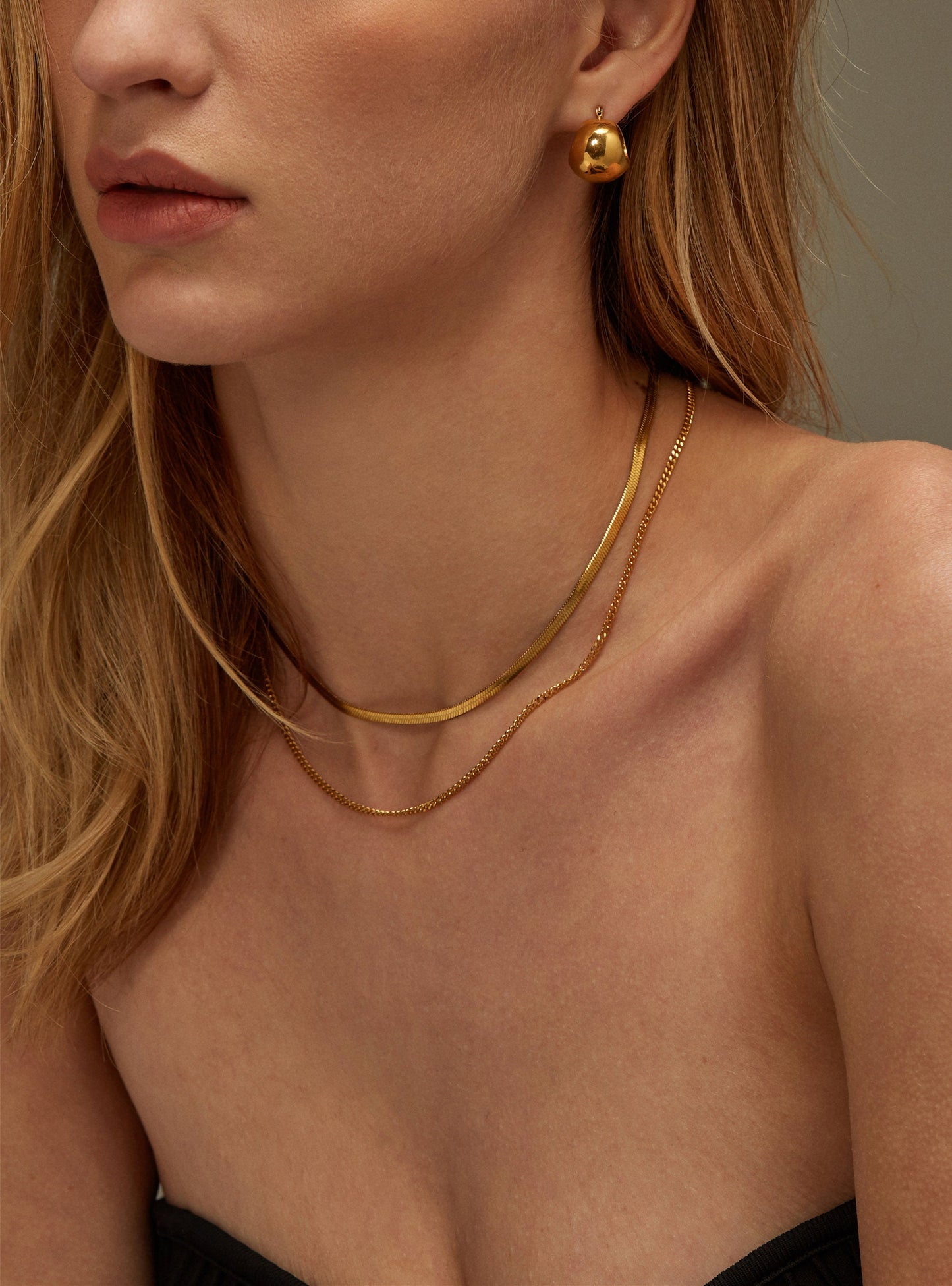 ATALIE SNAKE CHAIN NECKLACE