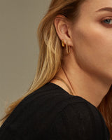 HAILEY BRAIDED RECTANGLE HOOPS