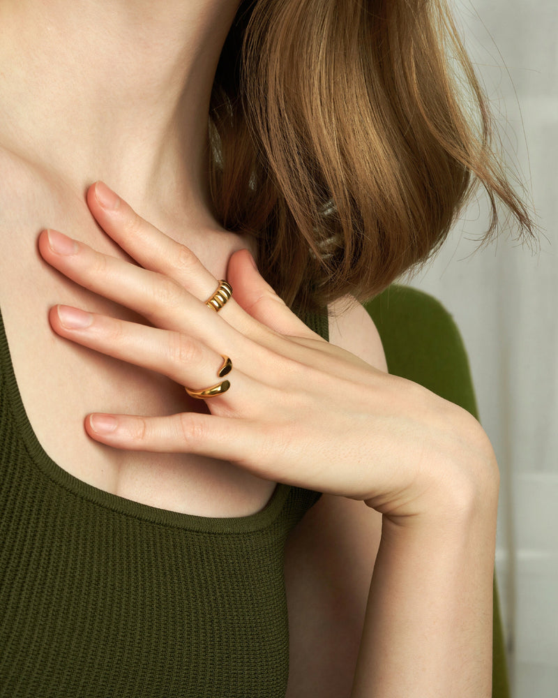 NINA RIBBED RING