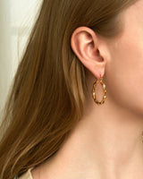 MALA BAMBOO HOOP EARRINGS